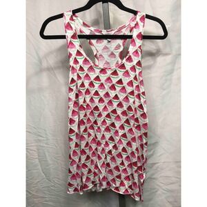 Aeropostale Womens Tank Top Size L G Watermelon Print Racerback Tank Top